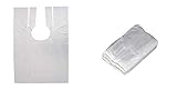 HelpAccess® 50 Pezzi Mantella per Parrucchiere Monouso Taglio Capelli Grembiule Mantella per Parrucchiere Trasparente, 130 x 110 cm