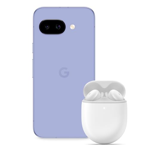 Google Pixel 9a – Smartphone Android débloqué avec Appareil Photo IA, Batterie Longue durée et sécurité Robuste – Iris, 128GB + Pixel Buds A