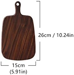 Premium Walnut & Bamboo Chopping Board - Non-Slip Cutting Board for Pizza, Bread, Fruits & Sushi - Hangable Kitchen Tool & Stylish Kitchen Accessory