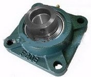 VXB Brand HCF202-9 Steel Flange Unit 4 Bolt 9/16" Bore Mounted Bearing with Eccentric Collar Type: Flanged 4-Bolt Ball Bearing with Eccentric Collar Shaft Diameter: 9/16" inch Bolt Size: 3/8" inch