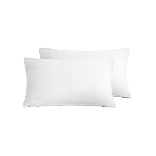 Mohap Zipper Pillowcase 2 Pieces Brushed Microfiber 1800 Hotel Quality Super Soft Pillow Cover No Shrinkage No Fade Pillow Protectors - White, Queen