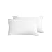 Zippered Pillowcases Queen White Soft and Durable Brushed Microfiber 1800 Plush Experience Machine Washable Pack of 2