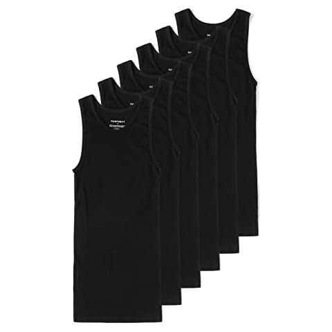 Comfneat Men's Cotton Spandex Tank Tops 6-Pack XXL Cover
