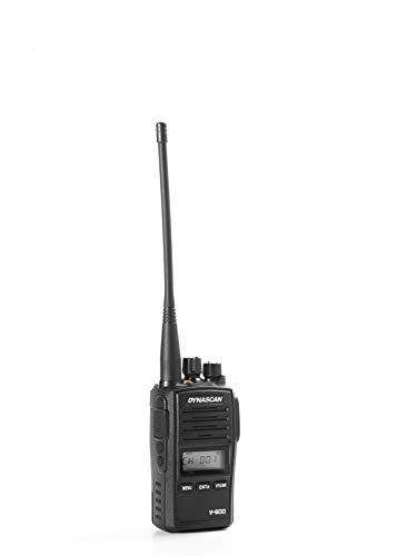 Walkie talkie profesional VHF Dynascan V-600 de 256 canales resistente al agua