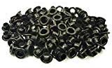 150pcs 4mm Black Round Eyelet Scrapbooking Card Hole Craft Kit E095
