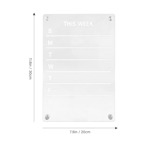 Tableau effaçable transparent réutilisable et carte magnétique