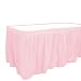 Party Dimensions Single Count Plastic Table Skirt, 29 by 14-Feet, Pink