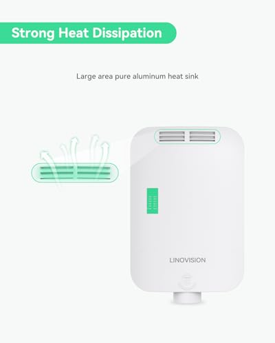 Image of LINOVISION Outdoor 8 Ports Full Gigabit PoE Switch with 2 SFP Uplinks, L2 and Remotely Cloud Managed PoE Switch, Waterproof IP65, Total PoE Budget 140W