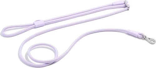 Wild One Hands-Free Adjustable Rope Dog Leash, Standard: 4' to 8.5' Long, .5" Wide, Adjustable for Crossbody, Waist & Handheld Lilac by Wild One - Used condition - US$45.59