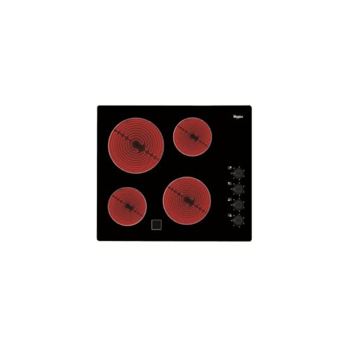 Table vitrocéramique 4 feux 6200W AKM9010NE au design noir minimaliste