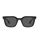 Quay - Sunglasses for Men, Square Lenses with UV Protection (Game Over, Black Smoke Polarized)