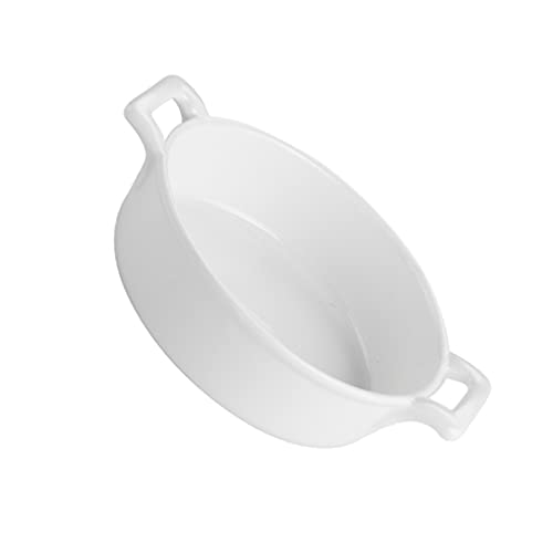 OSALADI Ceramic Cheese Plate Ceramic Baking Plate Porcelain Baking Dish Rectangular Casserole Dish Lasagna Pan for Cooking Cake Dinner Kitchen White