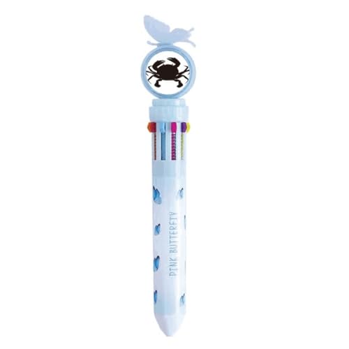 Stylo à bille multicolore crabe noir parfait pour organiser vos notes de cours