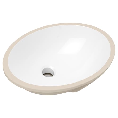 CHIKESI 18" x 15" Oval Undermount Bathroom Sink by CHIKESI - Used condition - Image 9