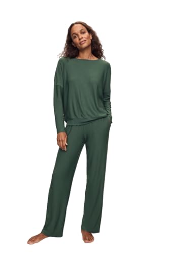 Eberjey Softest Sweats Straight Pant - Spruce