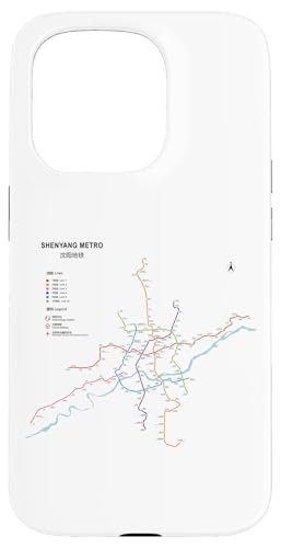 Shenyang China Train Line Railway ? Souvenir Route Map �X�}�z�P�[�X iPhone 15 Pro �p