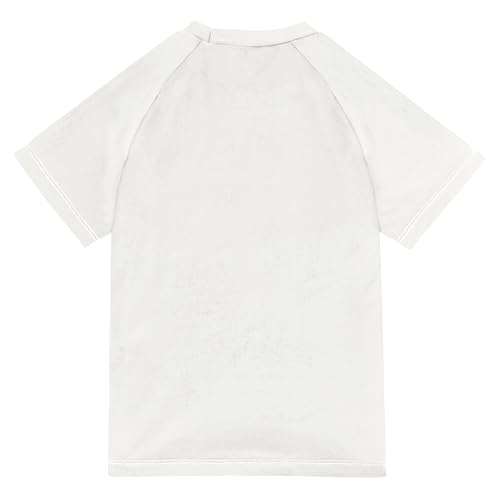 Cartoon Cute Chicken Hearts Girls Bathing Suit Short Sleeves Work Out Clothes Swimwear Beach Tops 3T2