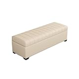 CONÇU POUR S'ÉLÉGRER PARFAITEMENT : Conçu en tenant compte de vos préférences esthétiques, ce pouf de rangement est disponible dans une variété de couleurs, lui permettant de s'intégrer harmonieusement à tous les intérieurs et d'apporter une touche d'élégance à votre espace de vie.