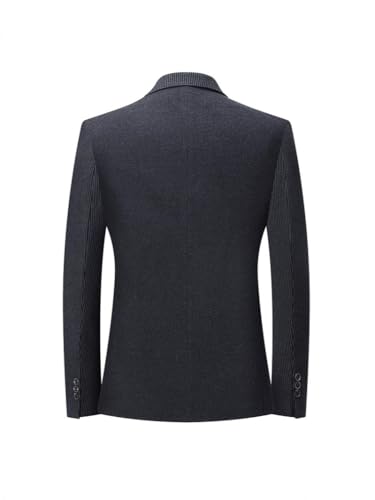 Men's Korean Nylon Casual Thick Fall Winter Stretch Slim Fit Two Button Sport Coat2