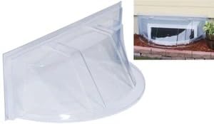 PDJHFREK Window Well Cover Round Bubble Economy 39 in. W x 17 in. D x 15 in. H 1 Pack