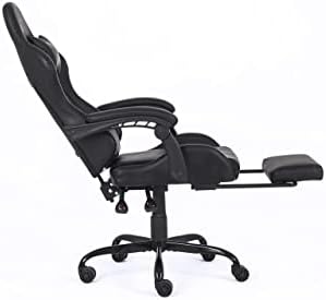 Millhouse Gaming Racing Desk Chair Adjustable Computer Office Chair Lumbar and Head Pillow Chairs X2022 (Black)
