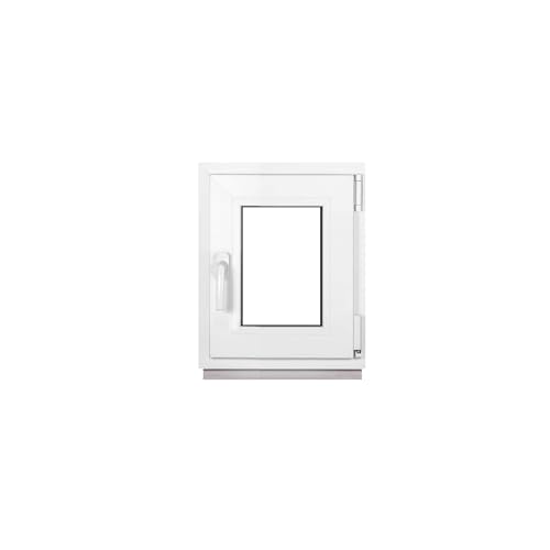 Framex Kellerfenster Kleines Fenster Weiß Breite x Höhe 40 x 50 cm (400 x 500 mm) 2-fach (32 mm) Dreh Kipp DIN Rechts - Premium - Alle Größen