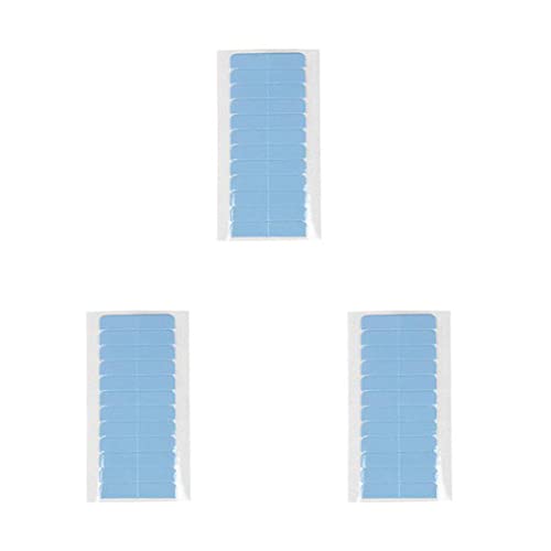 XUSIJAKQ1 3 12 peças guias fita adesiva renda peruca frontal fitas guia azul0.8 * 4cm*12p