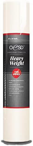 OESD Heavy Weight 2.5 oz. Cut-Away Stabilizer White 15" x 10 Yard Roll