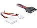 Cable, y-Potencia conector SATA 15 pin en 4 pin Molex hembra +...
