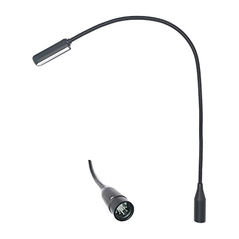 JXRYWF 22" inch XLR 4 Pin LED Light Studio Lamp XLR gooseneck lamp for DJ Mixer XLR 4PIN Connect Port（XLR 4Pin Port） Cover