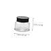 NULYLU 12pcs Refillable Cream Jars Transparent Glass Cosmetic Storage Containers for Travel for Face Creams and Lotions Leak-resistant Design Compact and Portable for All Occasions