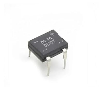 DB107 (DB 107) 1A DIP Bridge Rectifier IC Chipset : Select Quantity - (5)
