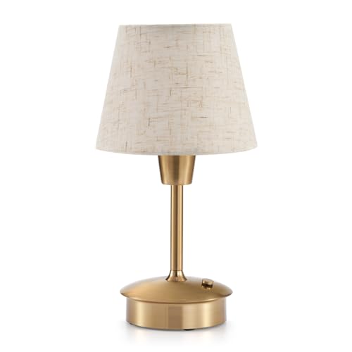 Small Cordless Table Lamp for Restaurant Dining Table, 5200mAh Rechargeable Battery Operated Lamps, Portable Dimmable Touch Light Warm Ambient Lighting for Bedroom Living Room Kitchen Entryway Outdoor