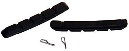 Gommes remblokrubbers V-Frein 72 x 10 mm noir pour patin de vélo