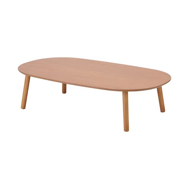 Muji (A) Wooden Low Table Oval Large : Amazon.sg: Home