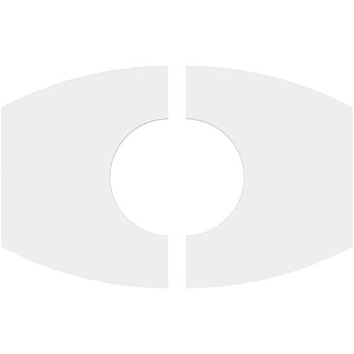 Image of Ekena Millwork CMP20X13KY2-07000 Kailey Architectural Grade PVC Contemporary, Two Piece Urethane Ceiling Medallions 20 inchW x 13 3 /8 inchH x 7 inchID x 10 3 /4 inchC x 1 inchP