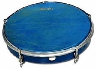 Pandero Ø30.5 cm/12" de piel color Azul