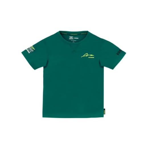 KIMOA - Aston Martin Fernando Alonso T-Shirt Green - Camisetas Hombre - Fernando Alonso Camiseta F1 - Camiseta Hombre Manga Corta - Tshirt Hombre - Camiseta Hombre Manga Corta - XS - Green