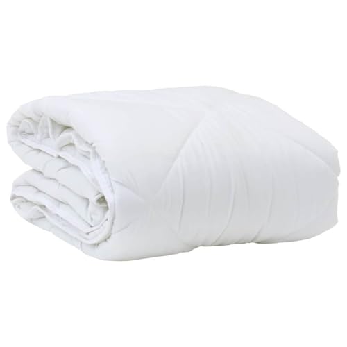 Parure de lit en microfibre blanche 220x135 cm avec housse de couette - 6
