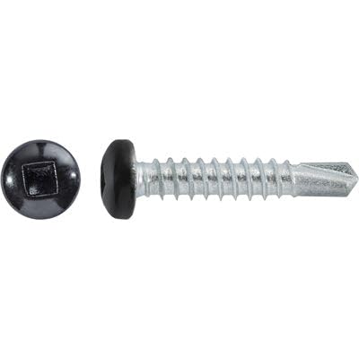 Auveco #10 X 1" Tornillos Autorroscantes Zinc Negro 100