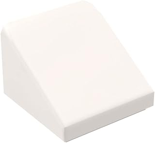 Classic Bricks 30 Slope 1x1x2/3 (Cheese Slope) 100 Piece, Compatible with Lego Parts and Pieces 50746, Creative Play Set - 100% Compatible with All Major Brick Brands(Colour:White)