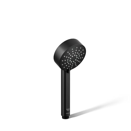 Kohler 33640-G-BL Regadera de mano de tres funciones, 1.75 gpm, Negro Mate