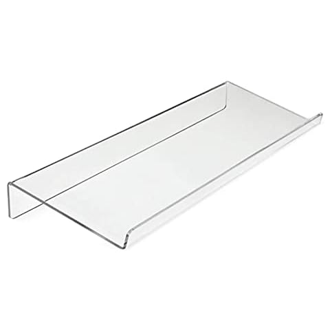 Auleset Office Home Computer Keyboard Tilted Ergonomic Holder Acrylic Heighten Stand - 43.2x14x4cm Cover