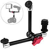 KAMTCHE Camera Arm. Adjustable Friction Power 3 Arms Articulating Magic Arm Tripod. Compatible with DSLR Camera Rig, LED Video Lights, Field Monitor and Flash Light, Microphones, LED & LCD Monitor