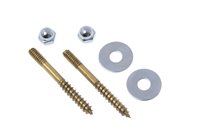 Brass Plated Closet Screws (1/4" x 2-1/2")