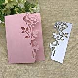 4.6x1.8inch Rose New Die Cuts Metal Cutting Die Craft Die Embossing Stencil Template for Scrapbooking Card Making DIY Invitation
