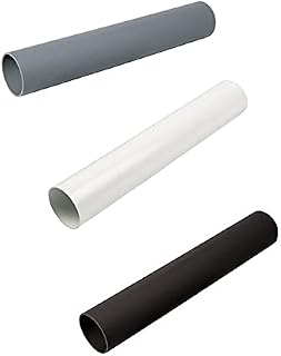 Solvent Weld Waste Pipe Fittings 32MM 40MM 50MM - Waste Pipe 1M Cut Length - PVC (White, 40MM)