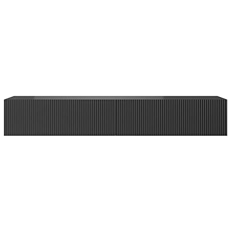 Selsey Veldio - TV Lowboard Schwarz, mit gefräster Front, 175 cm breit Cover