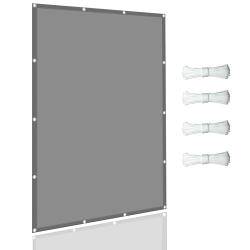 Vela de sombra cuadrado 1.4x2 m con 98% bloqueo UV lona durable gris 2