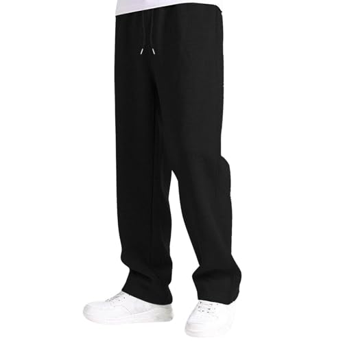Sweatpants for Teen Boys Baggy Casual High Waisted Workout Jogger Pants Youth Trendy Y2K Preppy Drawstring Trousers3